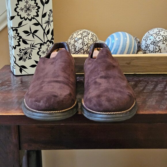 Donald Pliner Men's Erling Soft Suede Slip On Shoes, Brown, Sz 13 - Picture 4 of 16